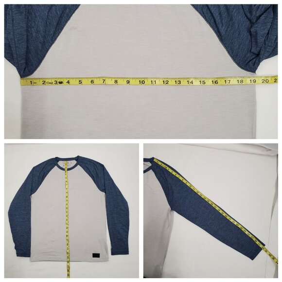Abercrombie & Fitch Men's Air Knit Contrast Raglan Long Sleeve T-Shirt Small - Picture 11 of 11